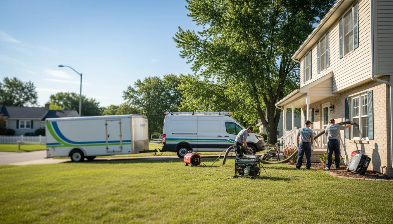 Flooded Basement Restoration And Cleanup With Repair in Jordan, MN near me